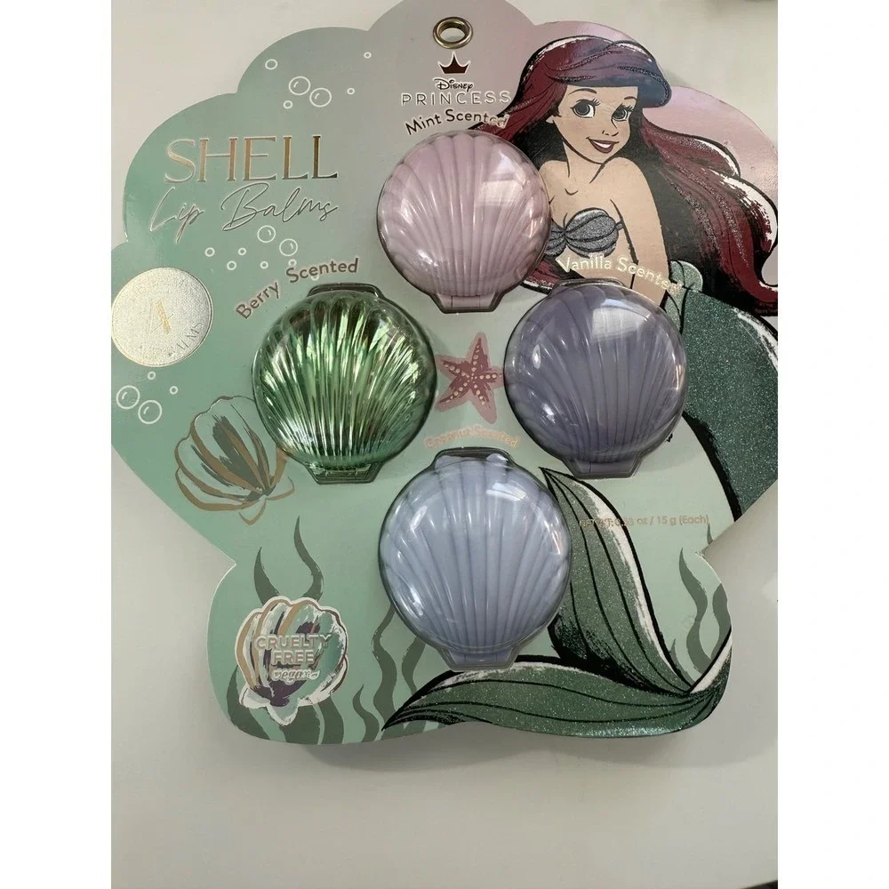 Disney Ariel BaubleBar Earrings &‎ Shell Lip Balm Set Little Mermaid Bundle